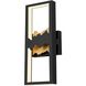 Sunrize LED 22 inch Sand Black Outdoor Wall Sconce