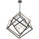 Atlas LED 50 inch Black Chandelier Ceiling Light, dweLED