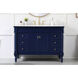 Lexington 48 X 21.5 X 35 inch Blue Vanity Sink Set