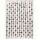 Contemporary Luxe 36 X 24 inch Black/White Rug in 2 x 3