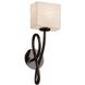 Porcelina 1 Light 5.5 inch Dark Bronze Wall Sconce Wall Light, Capellini Family, Choices