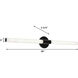 Dion LED 36 inch Satin Nickel Vanity Light Wall Light