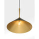 Cortan 1 Light 16 inch Legacy Brass and Dark Bronze Pendant Ceiling Light