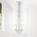 Hallway 32 Light 32 inch Chrome Flush Mount Ceiling Light