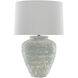 Mimi 27.25 inch 150 watt Aqua and Cream Table Lamp Portable Light