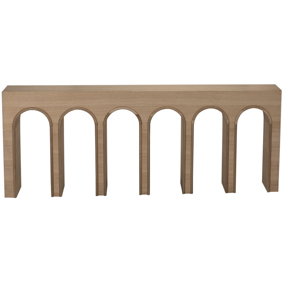 Enzo 83 X 12 inch White Oak Console, Extra Large