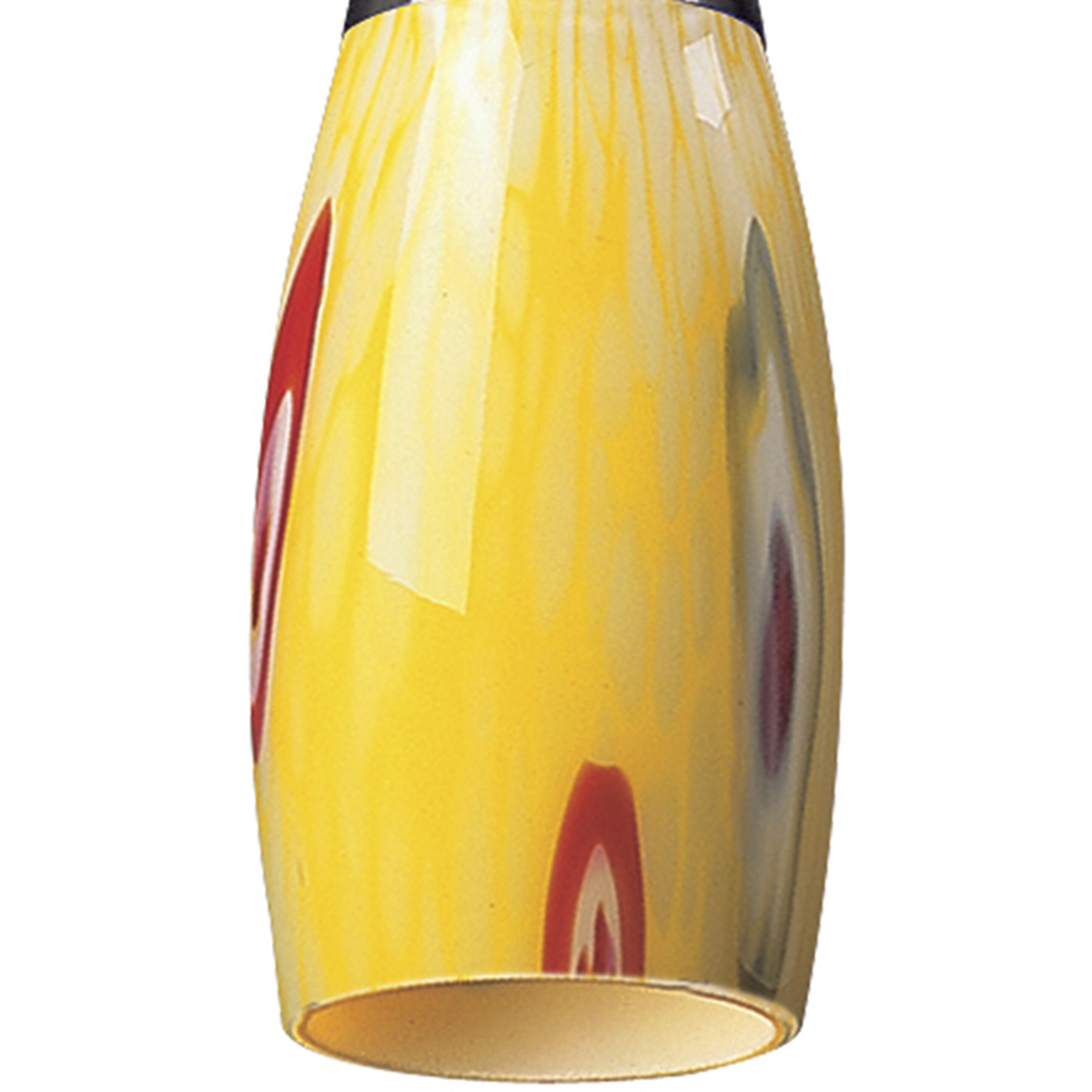 Milan 1 Light 3 inch Satin Nickel Mini Pendant Ceiling Light in Yellow Blaze Glass