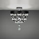 Bali LED 16 inch Black Semi-Flush Mount Ceiling Light, Schonbek Signature