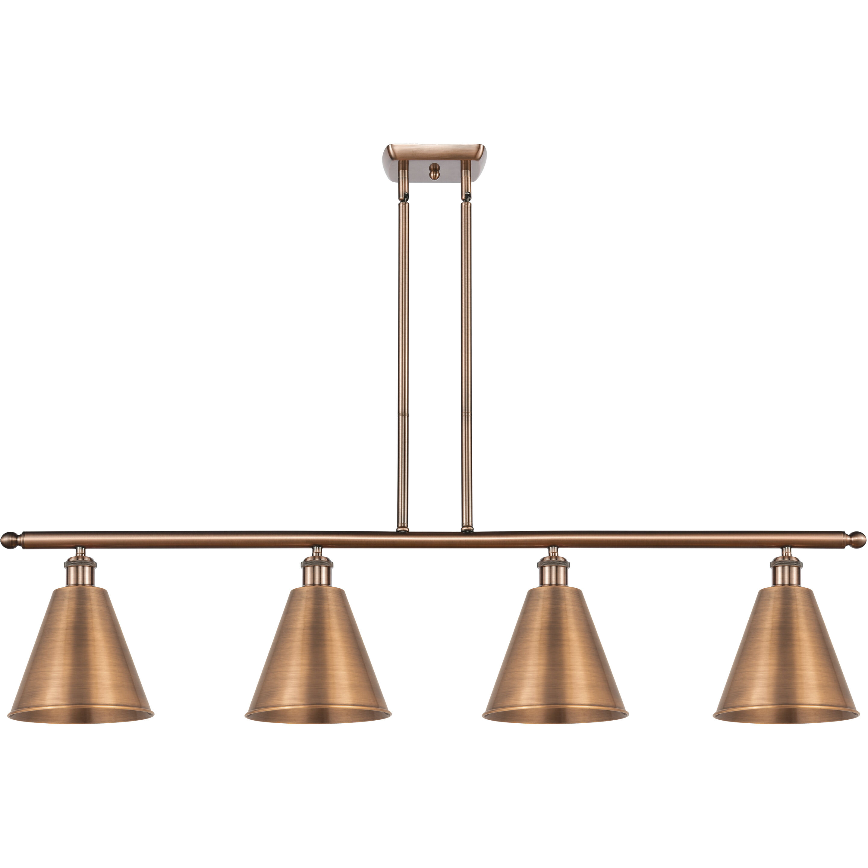 Ballston Cone LED 48 inch Antique Copper Island Light Ceiling Light