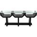 Ando 75 X 16 inch Hand Rubbed Black Console