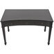 Curba 48 X 26 inch Hand Rubbed Black Desk