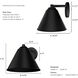 Aeronaut 1 Light 9 inch Matte Black Outdoor Wall Light, Small