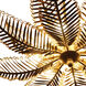 Fern 14 Light 36 inch Modern Gold Chandelier Ceiling Light