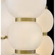 Lisa McDennon Trigo LED 52 inch Lacquered Brass Linear Pendant Ceiling Light