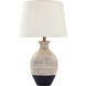 Ignacio 27 inch 60 watt Black and White Table Lamp Portable Light