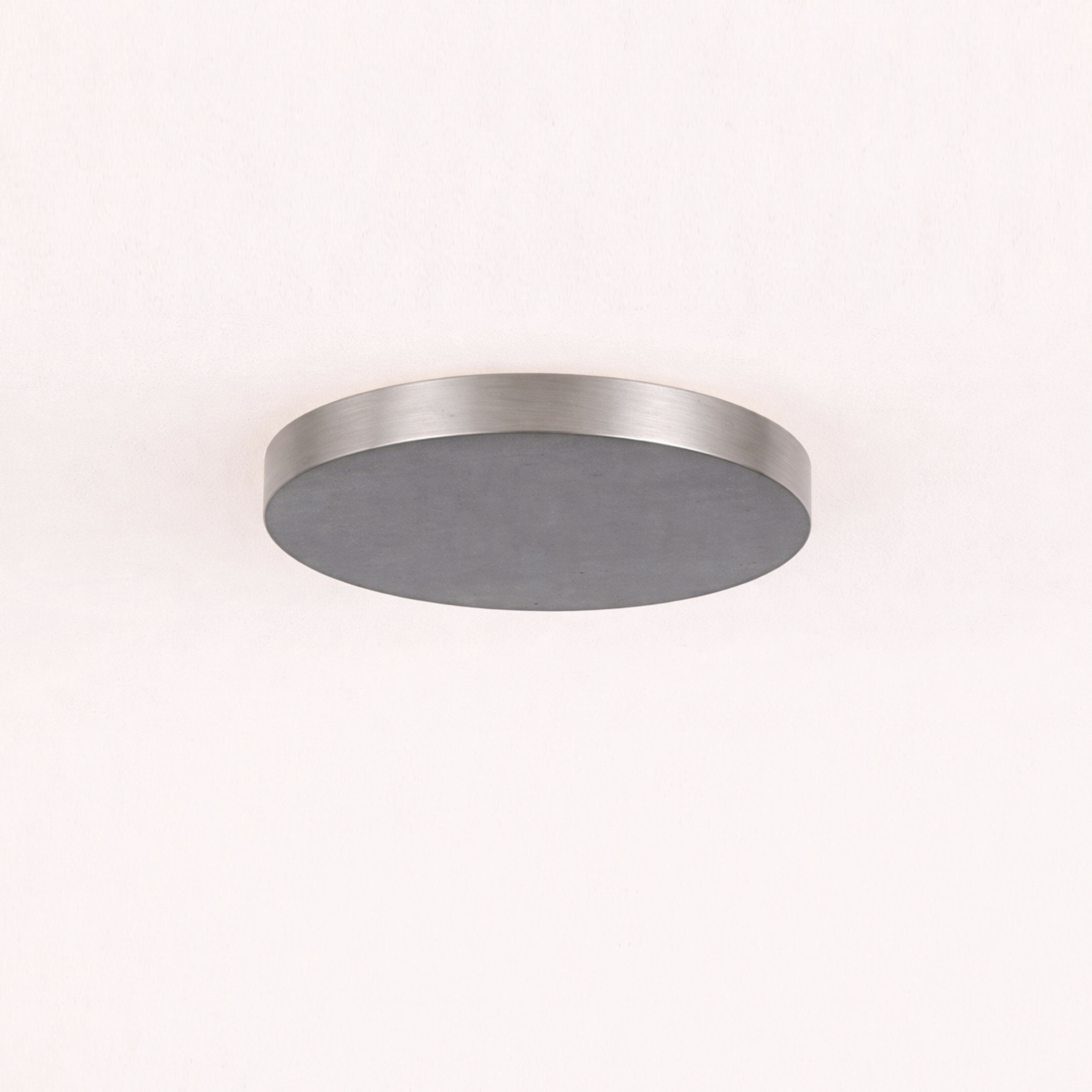 Acryluxe Collection - Classic Family 6 Light 30 inch Brushed Nickel Flush-Mount Ceiling Light in 30" D x 30" W x 7.5" H, EVOLV