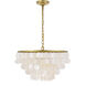 Selene 4 Light 20 inch Brass Pendant Ceiling Light