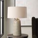 Strata 26.25 inch 150.00 watt Greenish Tan Glaze and Antique Brass Table Lamp Portable Light