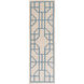 Alameda 132 X 96 inch Bright Blue, Taupe, Ivory Rug