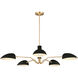 ED Ellen DeGeneres Jane 5 Light 47.63 inch Midnight Black Chandelier Ceiling Light