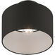 Bainbridge 1 Light 10 inch Black Small Semi-Flush Ceiling Light, Small