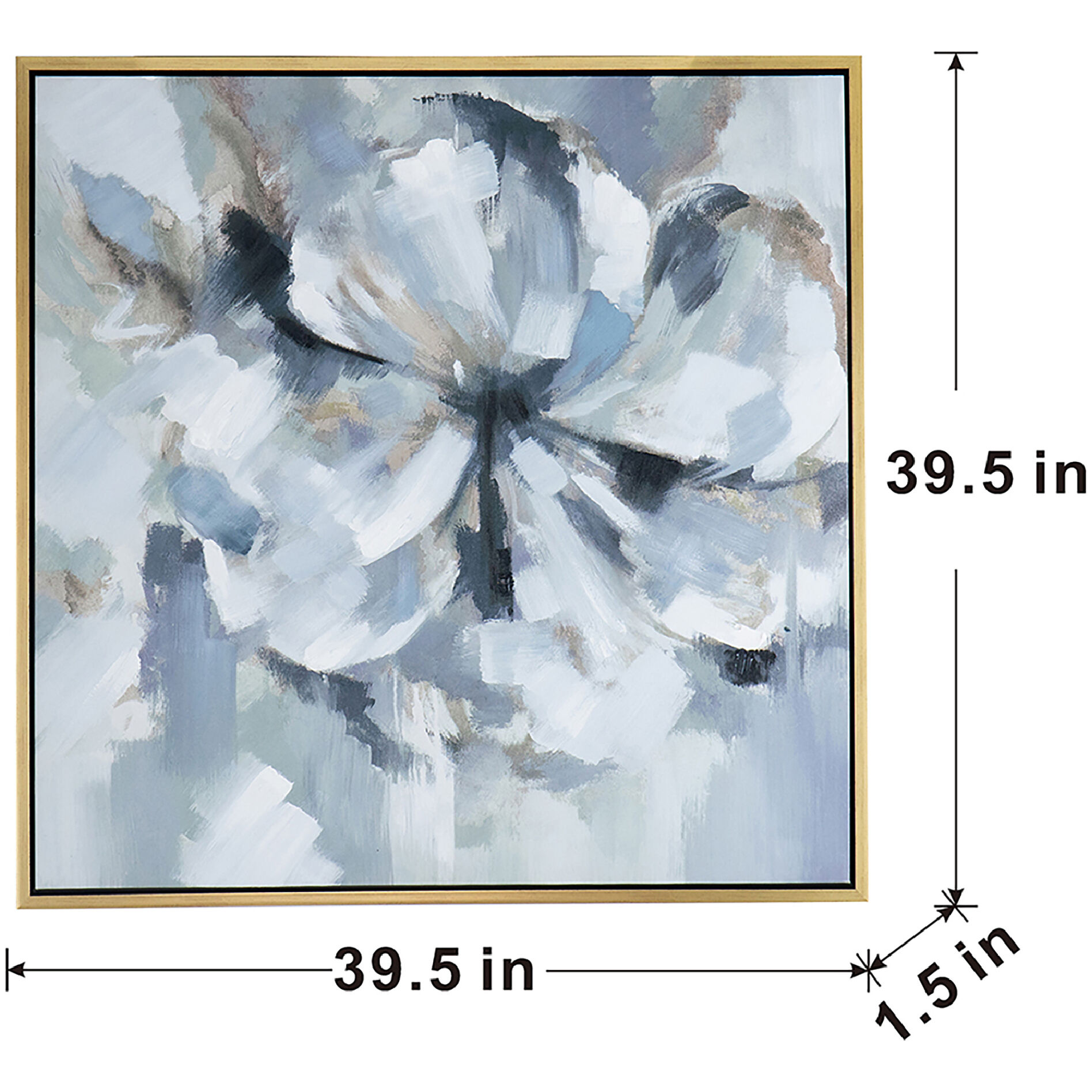 Summer Grey/Blue/Gold Wall Art