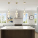 Cyra LED 6.5 inch Brass Down Pendant Ceiling Light
