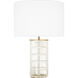 ED Ellen DeGeneres Elio 24.5 inch 9 watt Burnished Brass Table Lamp Portable Light