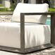 Remsen Weathered Gray and Oyster White Outdoor Lounge Chair