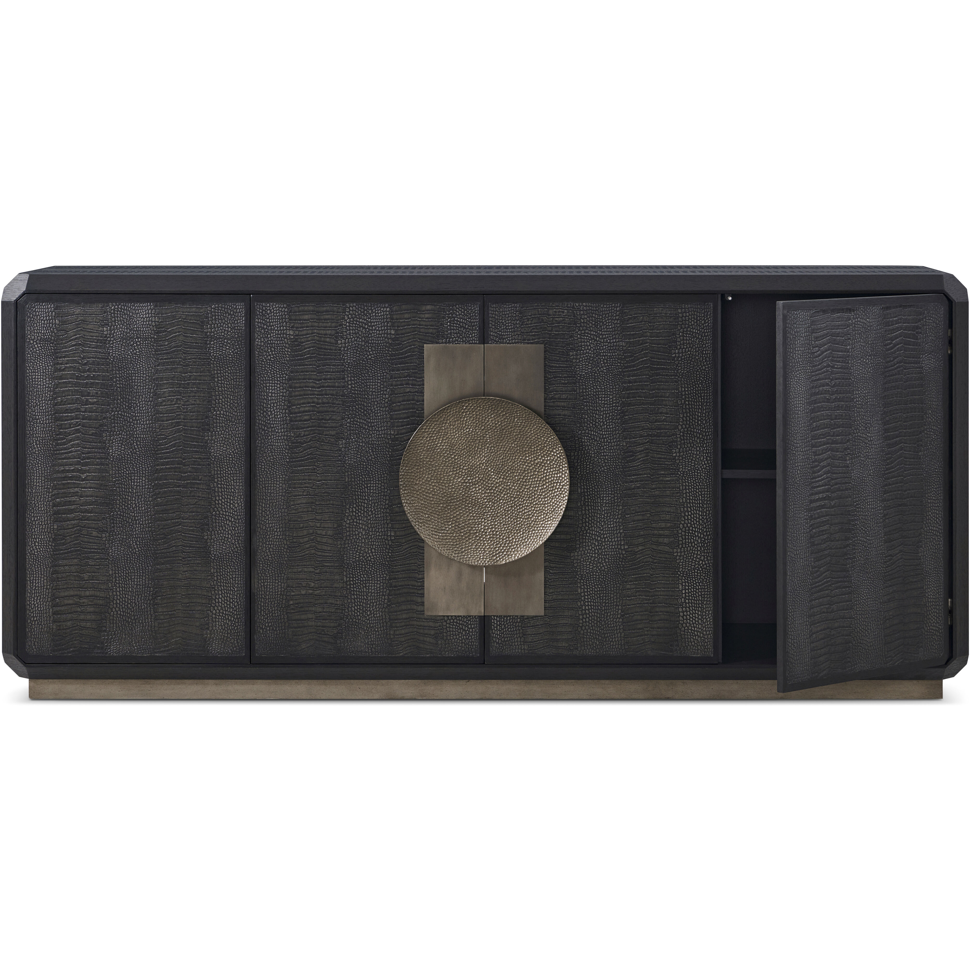 Spencer St. James 78 X 20 inch Onyx Credenza, Wooden