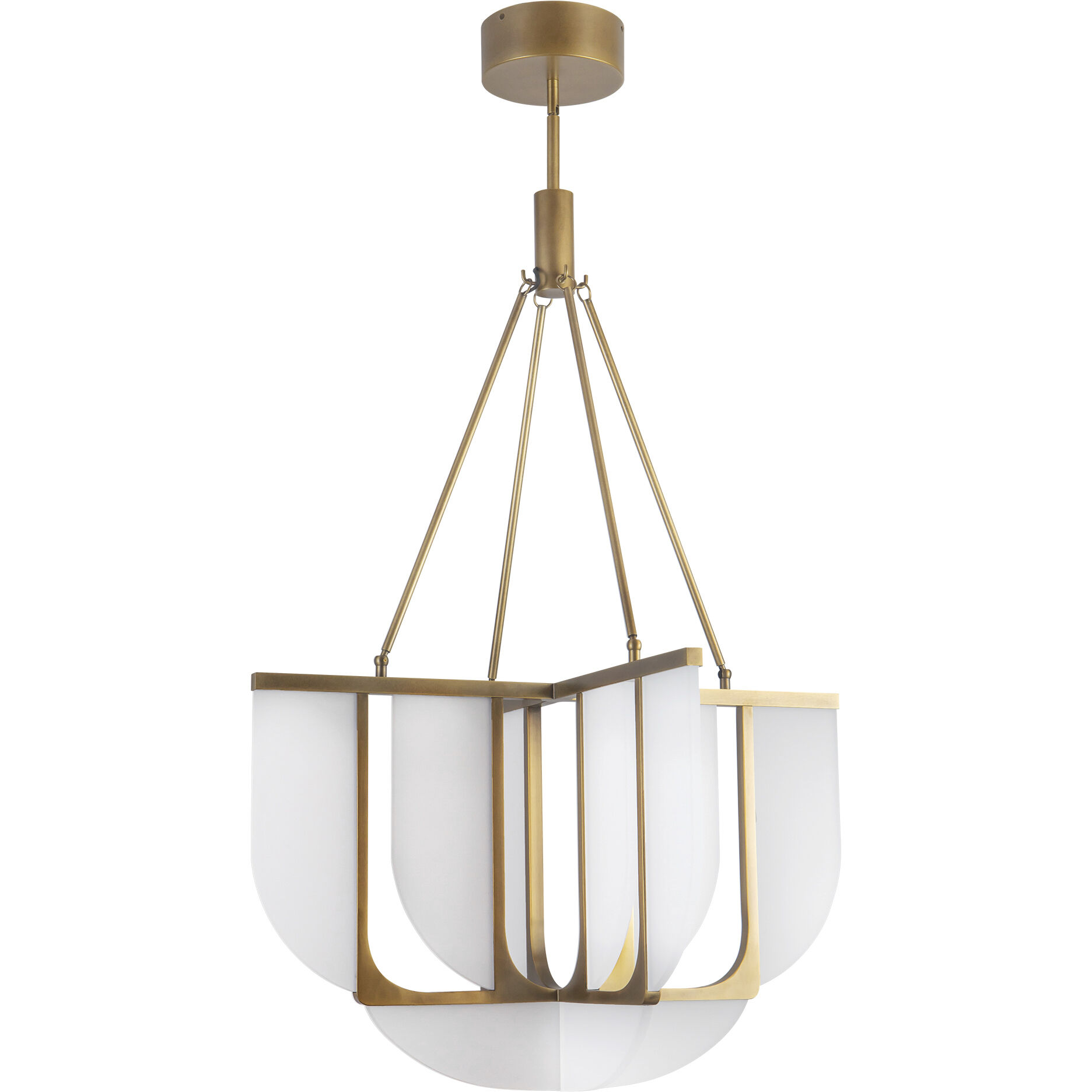 Anders 30 inch Vintage Brass Chandelier Ceiling Light