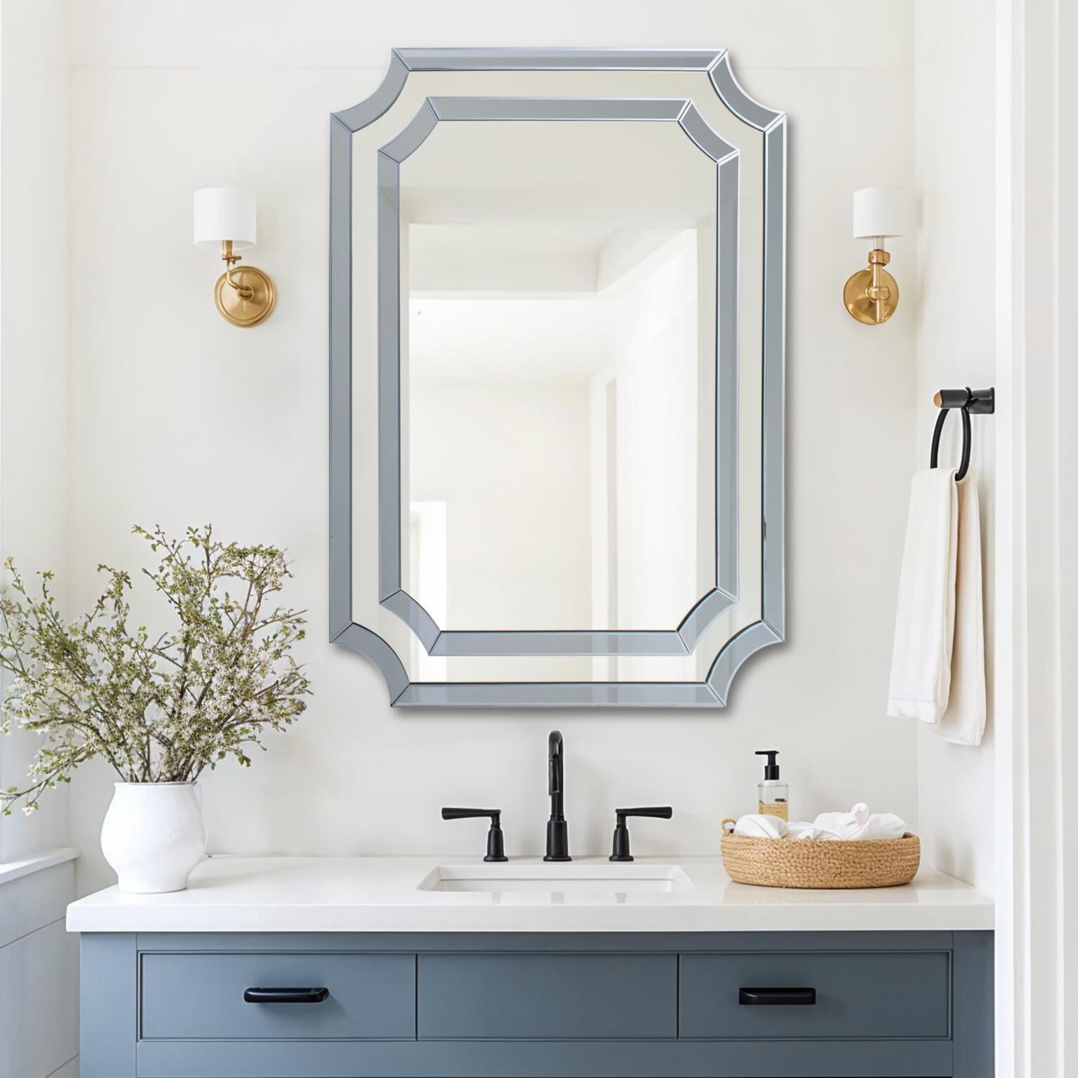 Ralston 48 X 36 inch Smokey Gray Mirror