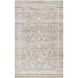 Presidential 38.98 X 24.02 inch Ash/Metallic - Silver/Sage Machine Woven Rug in 2 x 3.25