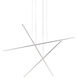 Vega Minor LED 47.25 inch Brushed Nickel Multi Pendant Ceiling Light