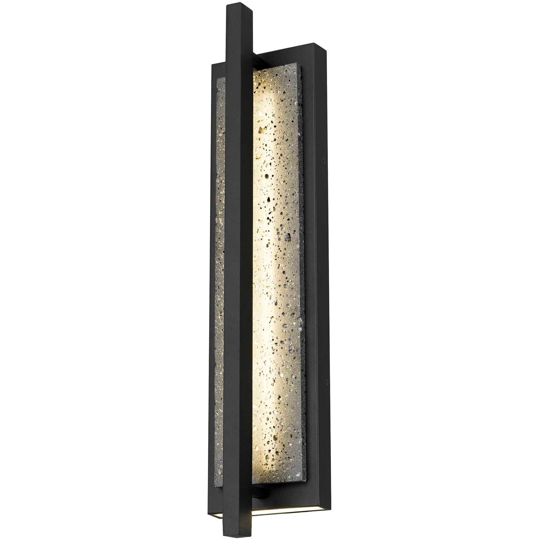 Dakota LED 24 inch Sand Black Outdoor Wall Sconce
