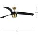 Insigna 60 inch Vintage Brass with Matte Black Blades Ceiling Fan
