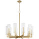 Harbin 10 Light 32 inch Aged Brass Chandelier Ceiling Light