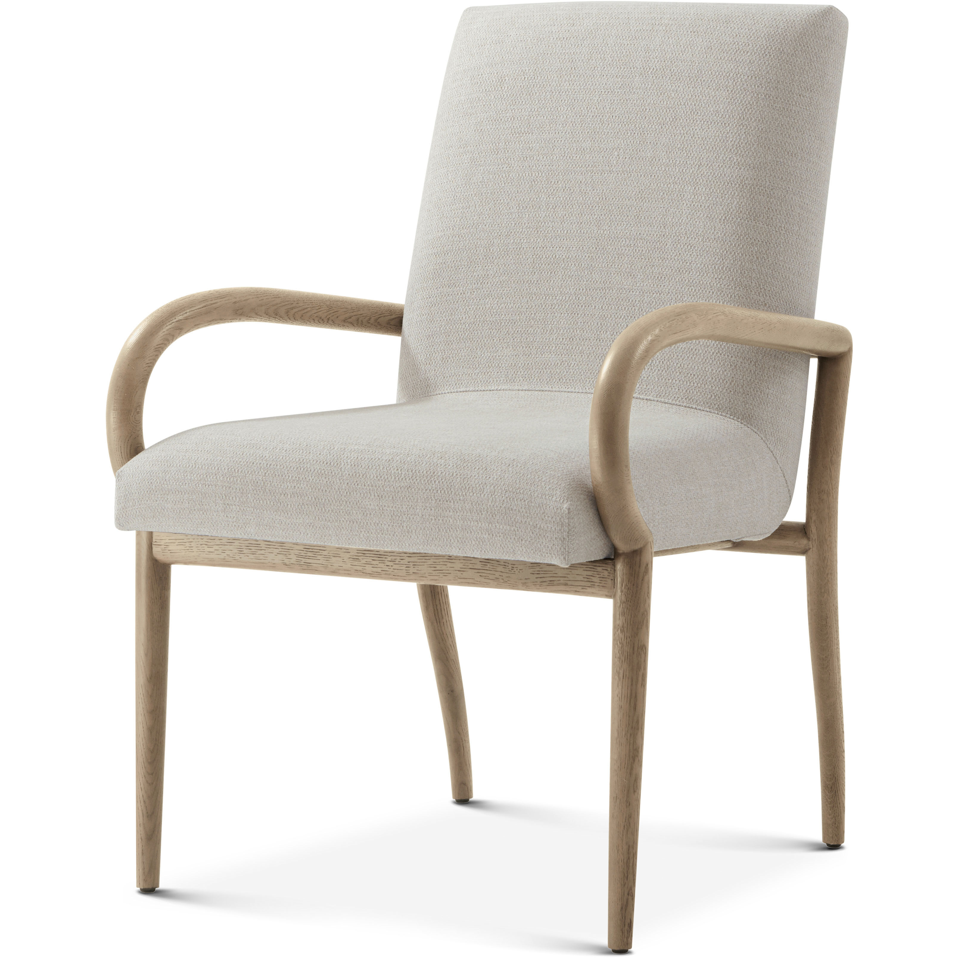 Catalina Dune Dining Chair, Wooden, Upholstered