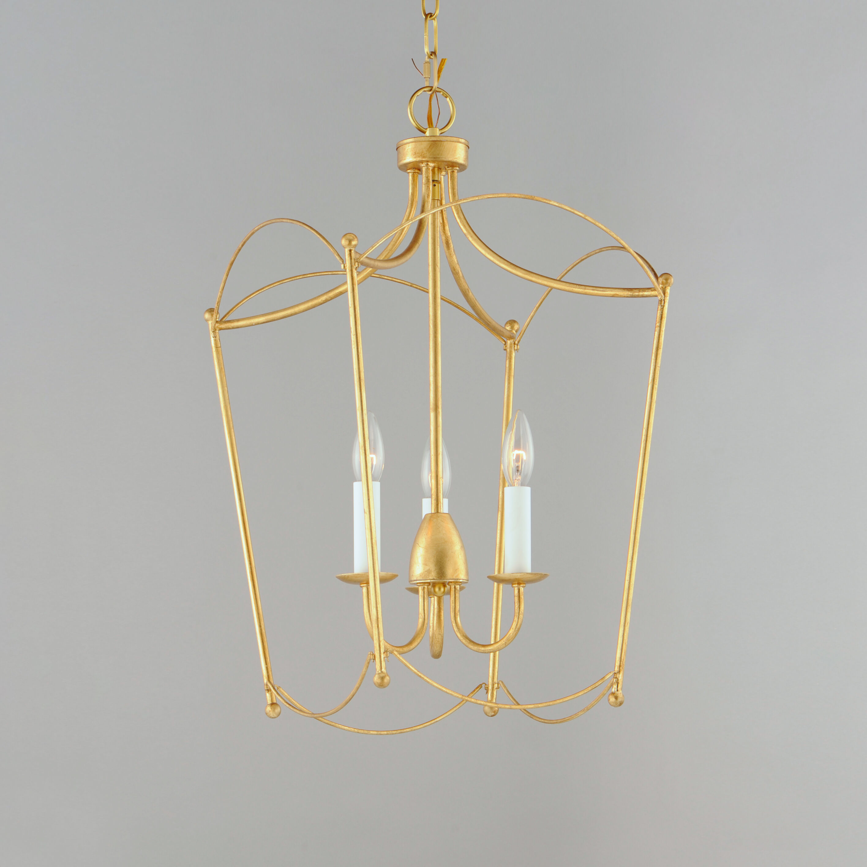 Plumette 3 Light 14 inch Gold Leaf Multi-Light Pendant Ceiling Light