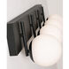 Metropolitan 4 Light 38 inch Black Vanity Light Wall Light