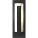 Forged Vertical Bars 1 Light 18.8 inch Coastal Black Outdoor Sconce