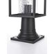 Philip 1 Light 17 inch Black Outdoor Post Light