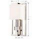 Dixon Sconce Wall Light in Polished Nickel