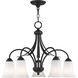 Ridgedale 5 Light 26 inch Black Chandelier Ceiling Light