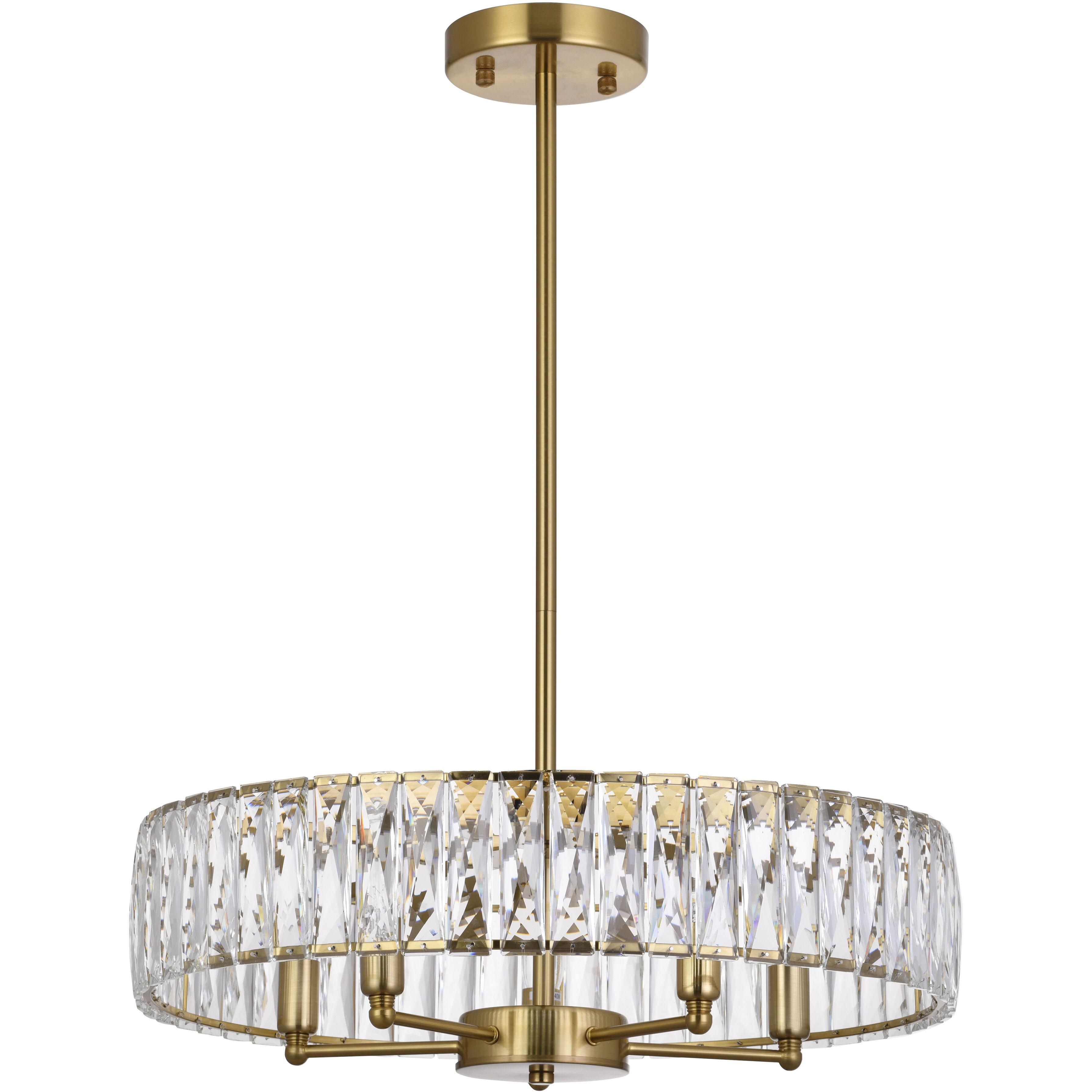 Canada 5 Light 22 inch Gold Chandelier Ceiling Light