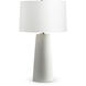 Omar 29.75 inch 150.00 watt Off-White Matte Table Lamp Portable Light, Finely Ribbed Surface