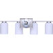 Bram 4 Light 29 inch Brushed Nickel Vanity Fixture Wall Light