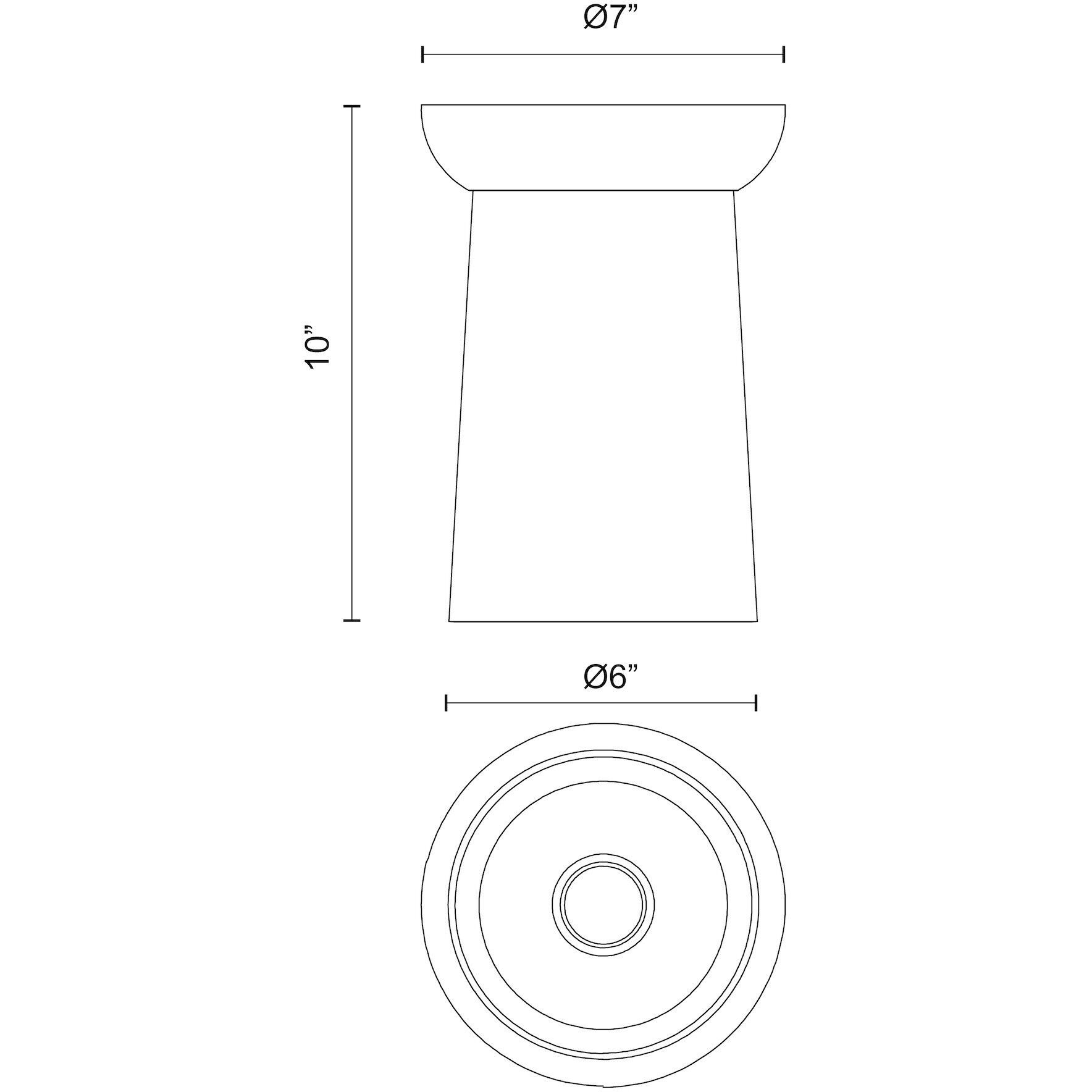 Alora Mood Emil 1 Light 7 inch White/White Oak Flush Mount Ceiling Light in White and White Oak