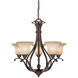 Monrovia LED 26 inch Royal Bronze Chandelier Ceiling Light