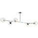Canada 5 Light 23.6 inch Chrome Chandelier Ceiling Light